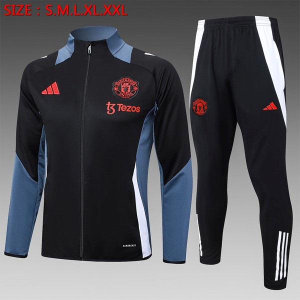 Chandal Manchester United 2024 2025 Negro Gris 2